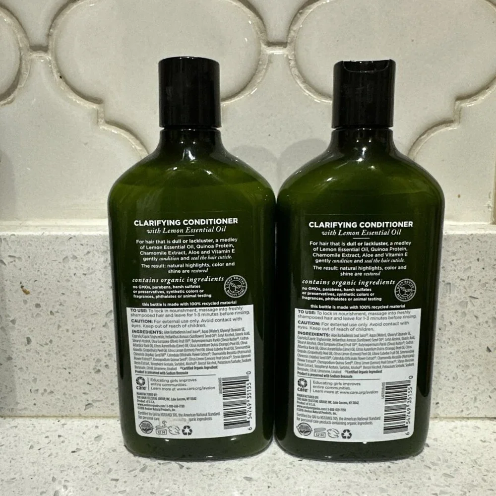 Avalon Organics Clarifying Conditioner Lemon 11oz Ea. 2 Pk. Free Ship!